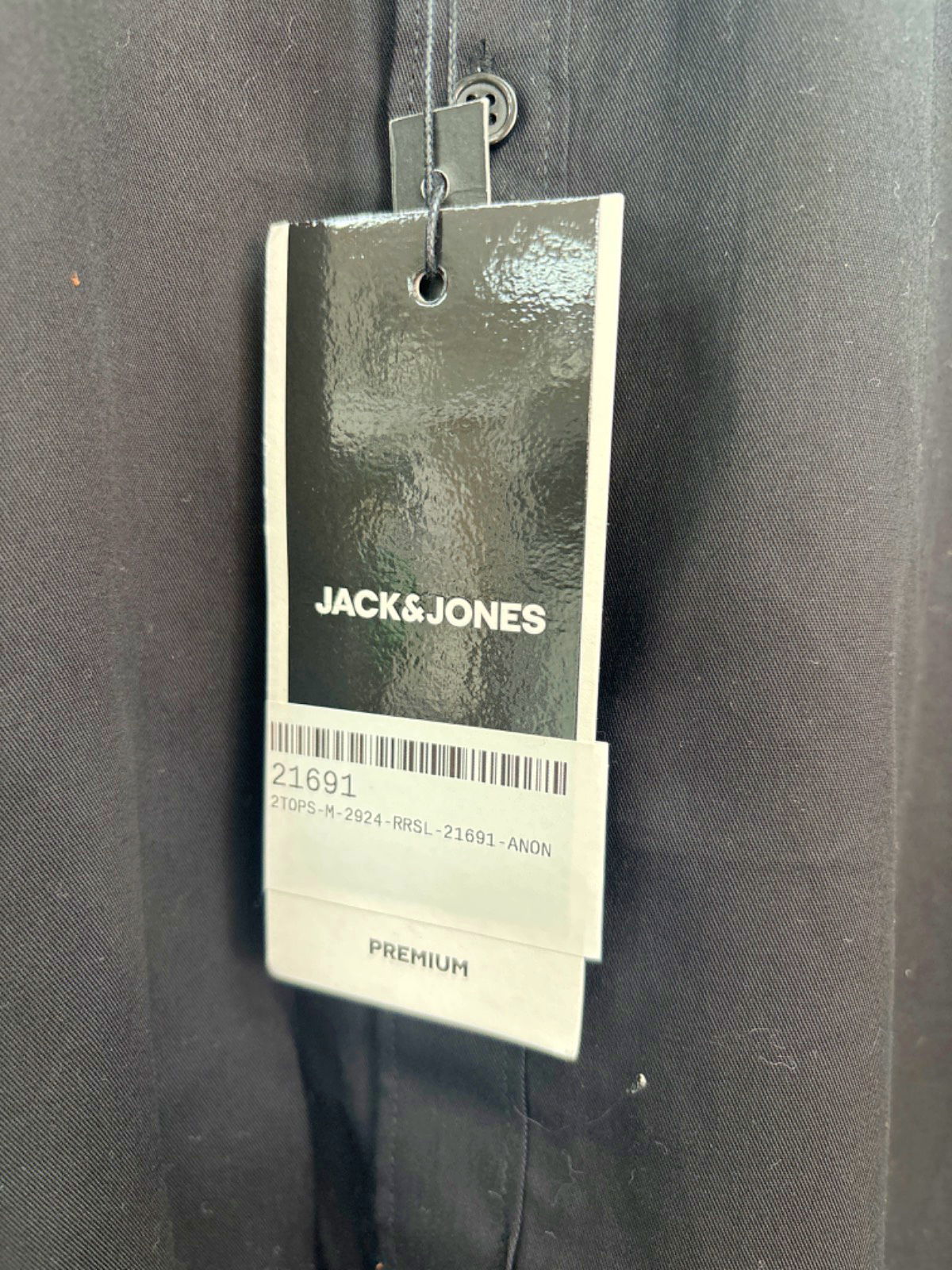 Jack & Jones Black Slim Fit Shirt UK S
