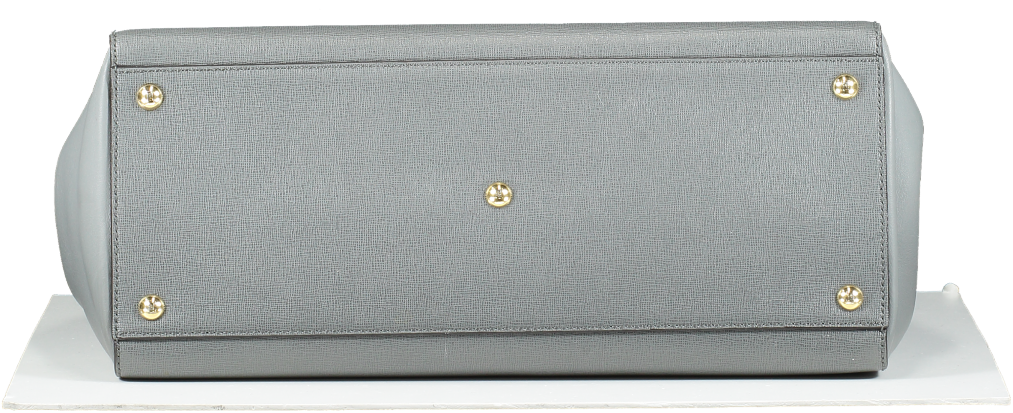 Fendi Grey Saffiano/smooth Leather Petite 2jours Tote Bag