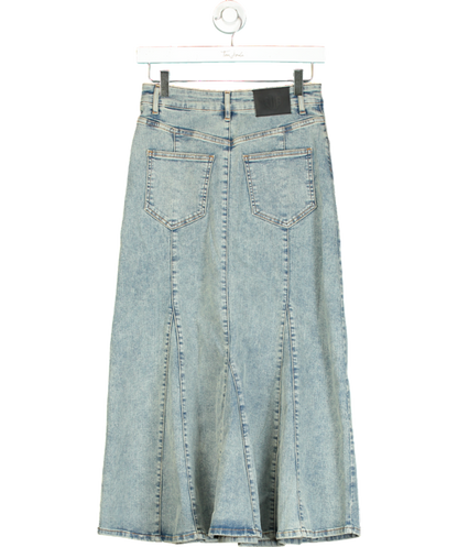 Maje Blue Denim Maxi Skirt W36