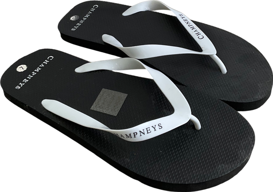 Black Champneys Flip Flops UK 7 EU 41 👞