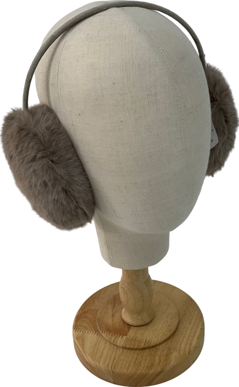 Loft Brown Faux Fur Ear Muffs One Size