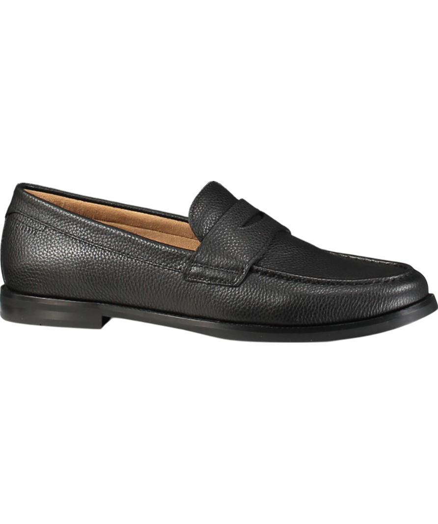 Ted Baker Black Parliament Grained Penny Loafers UK 10 EU 44 👞