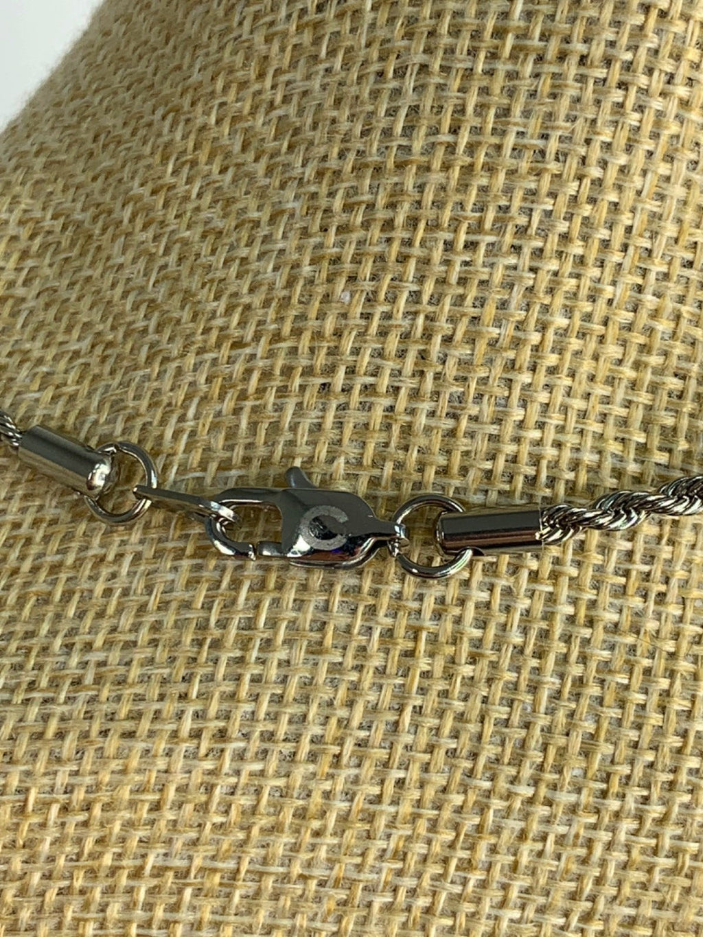 Silver Rope Chain Necklace