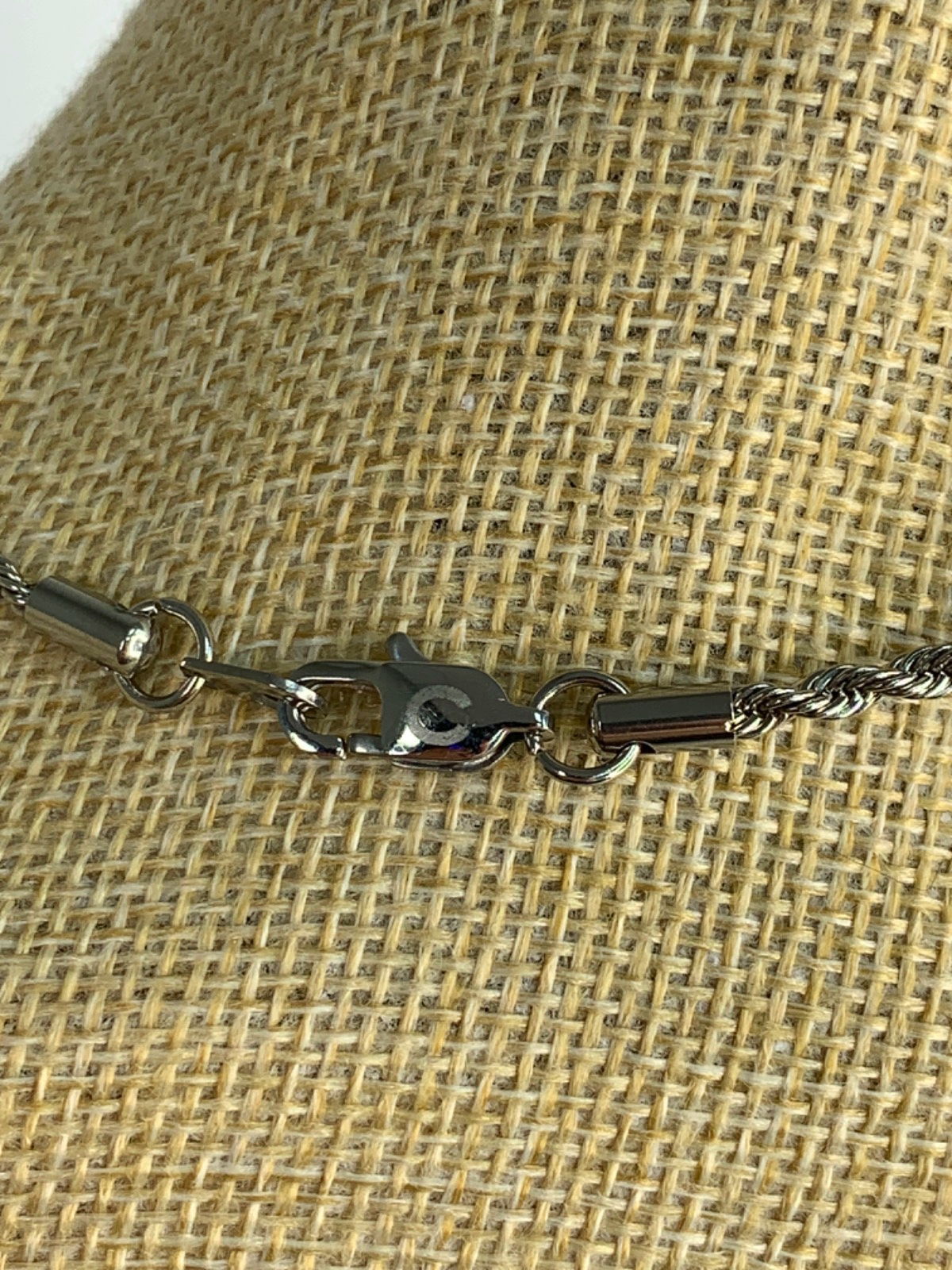 Silver Rope Chain Necklace