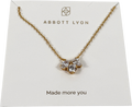 Abbott Lyon Cluster Gold Necklace E