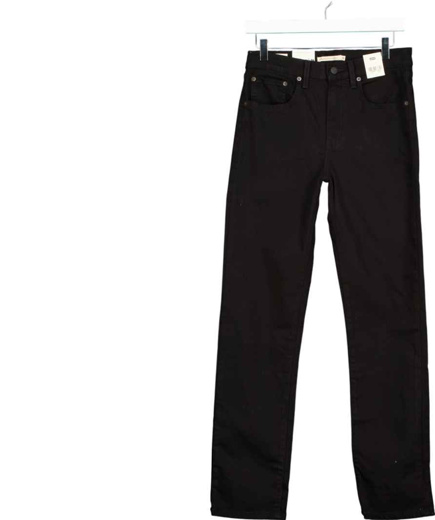 levis Black 724 High Rise Slim Straight Leg Jeans W30