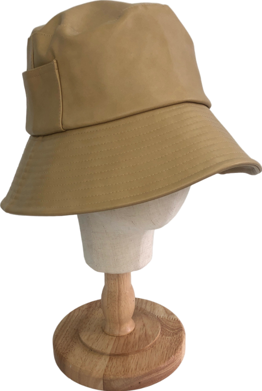 Lack Of Color Beige Pu Bucket Hat S/M 56CM