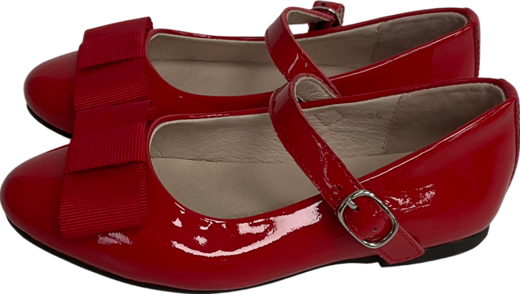 Age of innocence Ellen Red Bow Front shoes UK 8 EU 25 👼