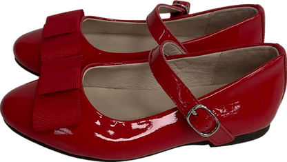 Age of innocence Ellen Red Bow Front shoes UK 8 EU 25 👼