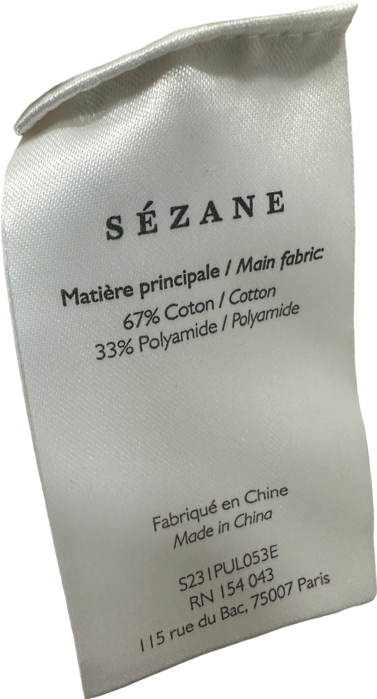 Sézane Cream Cable Knit Jumper XL