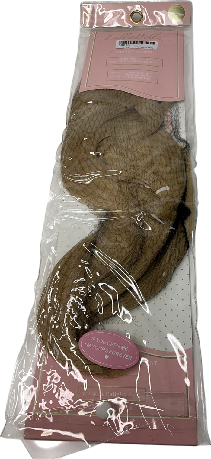 LullaBellz Beige Mini Grande 18" 90s Curl Wraparound Pony One Size