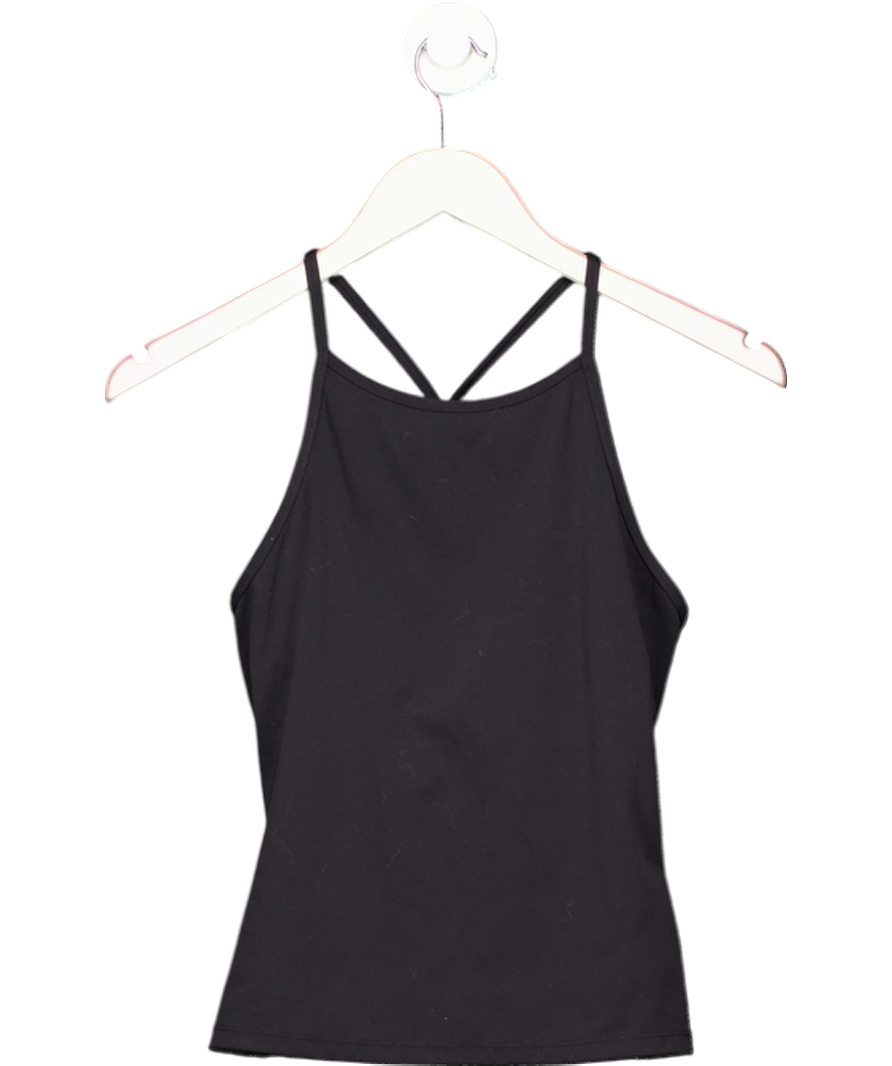 T/ALA Black Strappy Racer Back Vest Top UK M