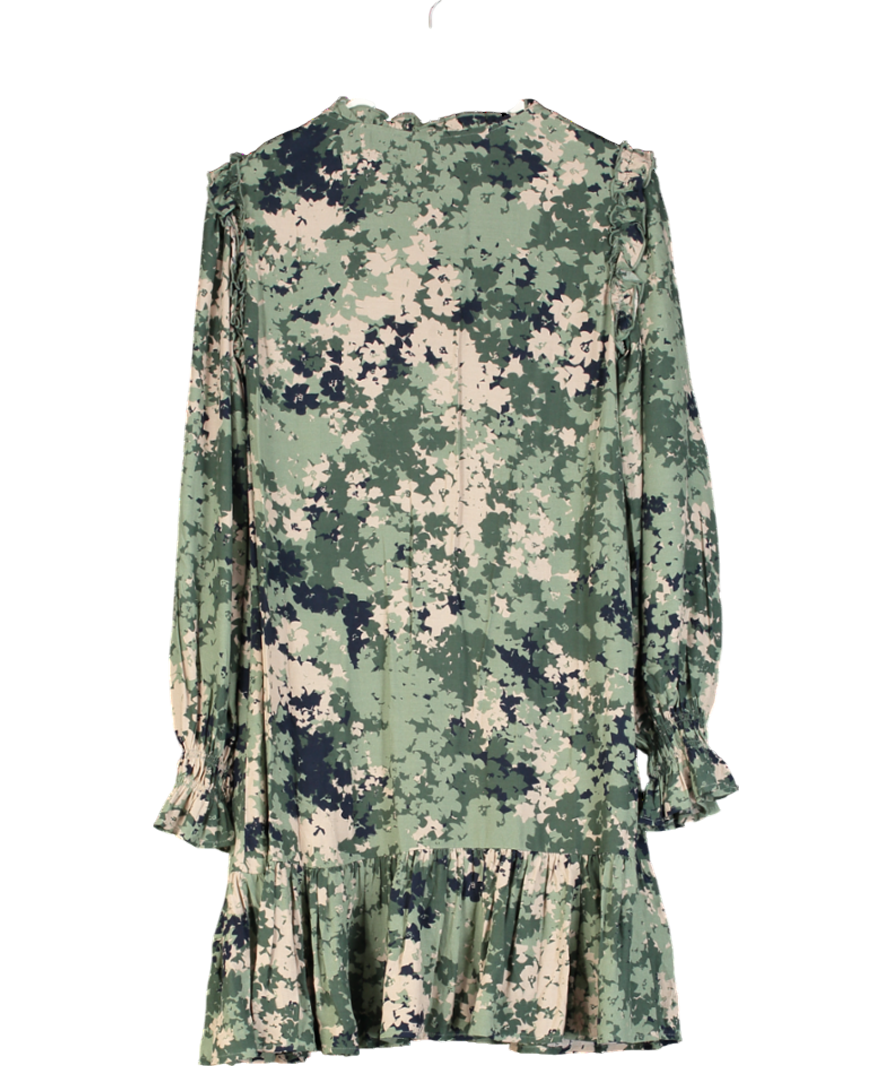 NEXT Savannah Miller Next Boho Mini Dress Green Floral UK 8