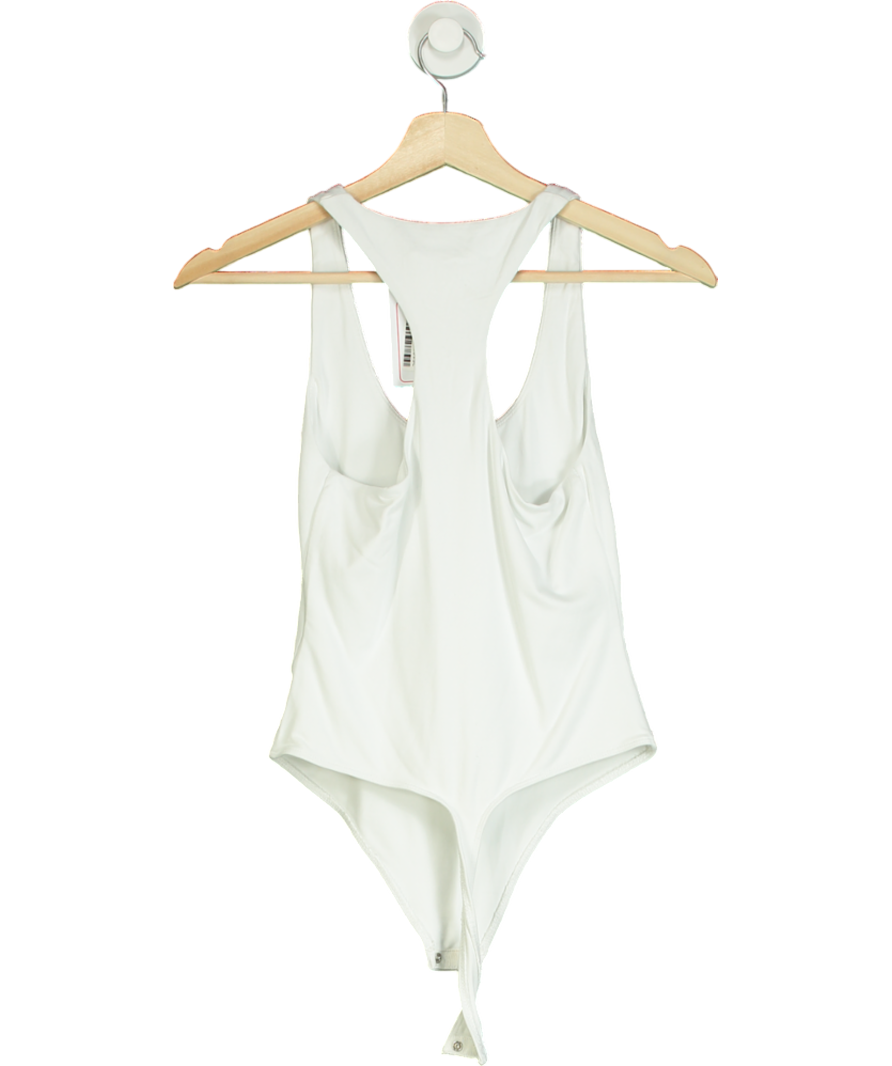 Babaton White Contour Tank Bodysuit UK S