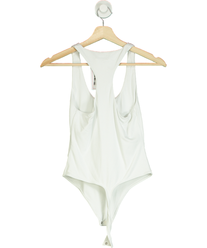 Babaton White Contour Tank Bodysuit UK S