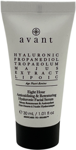 Avant Eight Hour Retexturing & Anti-oxidising Hyaluronic Facial Serum 30ml