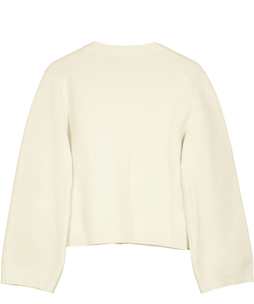 Arket Beige Light Mole Cotton Knit Cardigan UK S