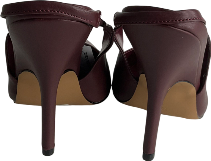 Topshop Purple Emma Heeled Sling Back Court Shoe In Burgundy UK 8 EU 41 👠