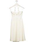 Herve Leger Cream Kennedy Bandage Midi Dress UK S