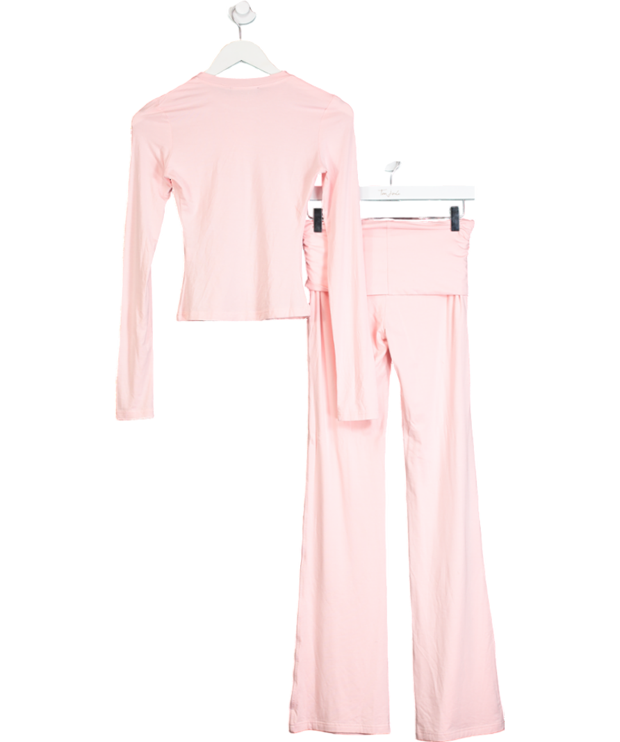 Wanderdoll Pink Strawberry Milkshake Long Sleeve Set UK S