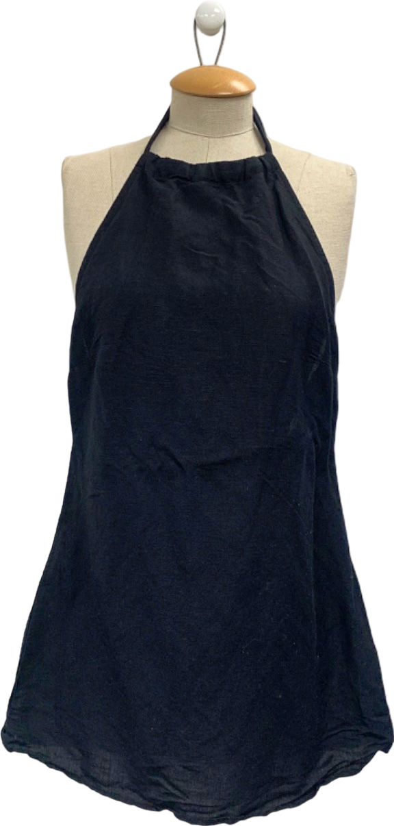 Monday Black Halter Dress UK S