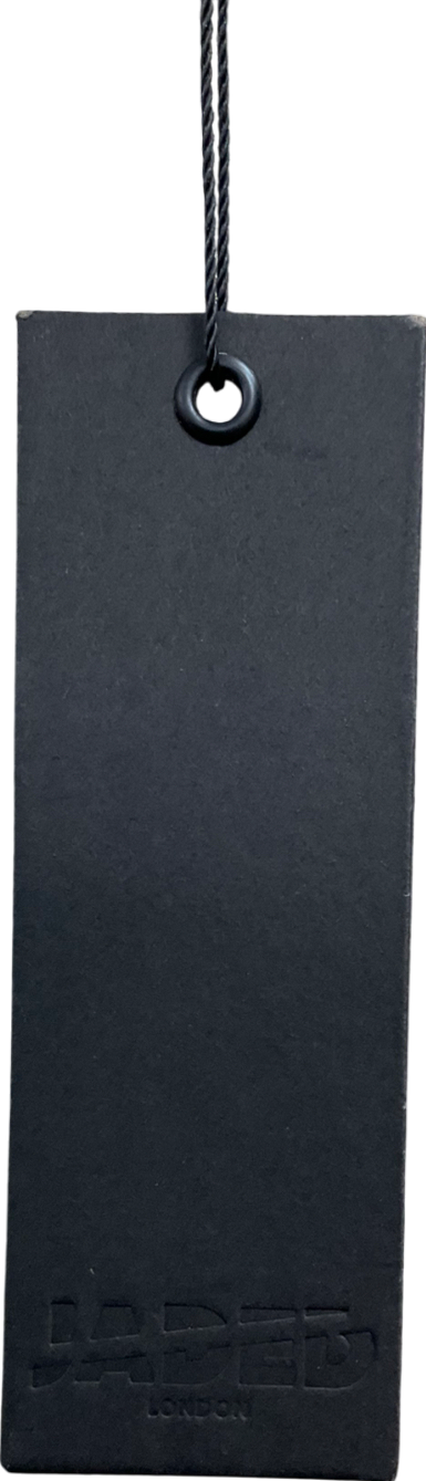 Jaded London Grey Washed Pu Fitted Jacket With Lace Up Back UK S