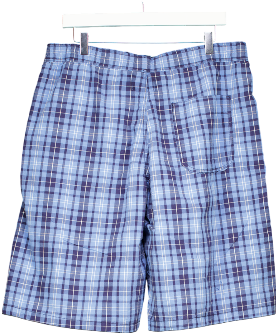 Urban Outfitters Blue One-of-a-kind Longline Check Shorts UK XL