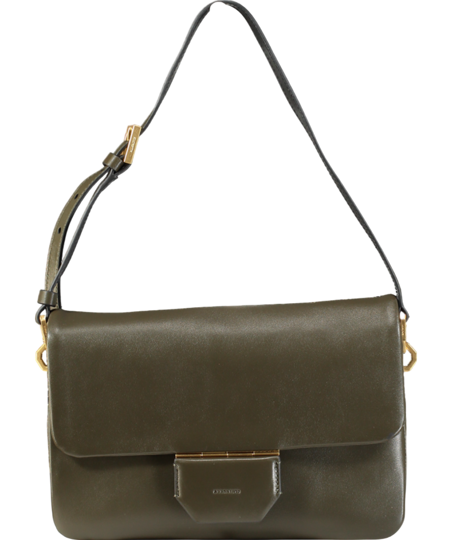 AllSaints Dark Green  Leather Shoulder Bag