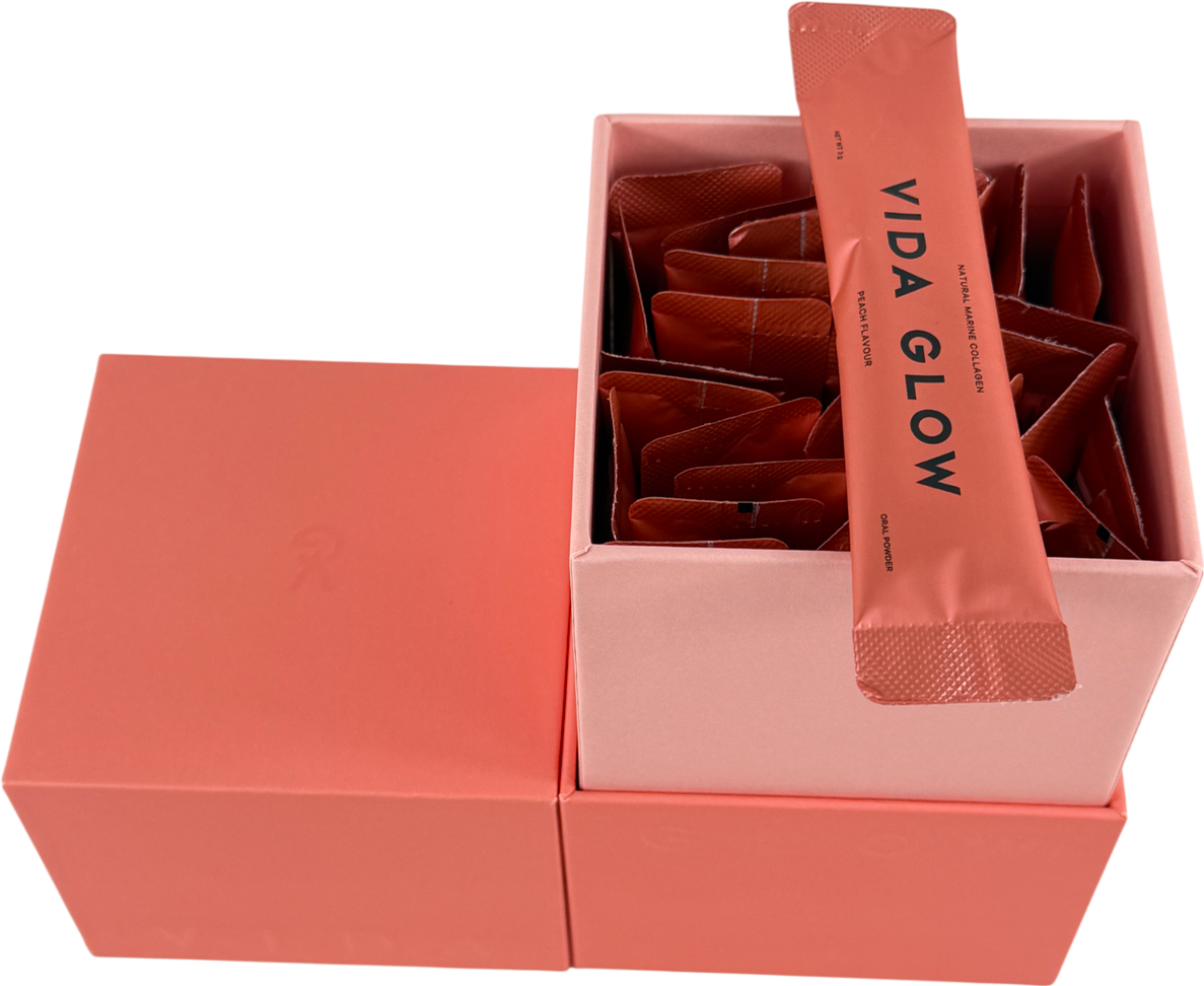 VIDA GLOW Marine Collagen Peach X30