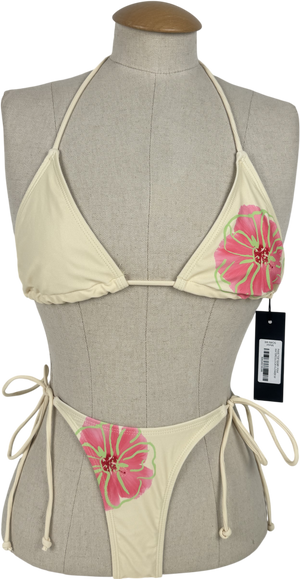 Motelrocks Yellow Pami Bikini Set UK S/M
