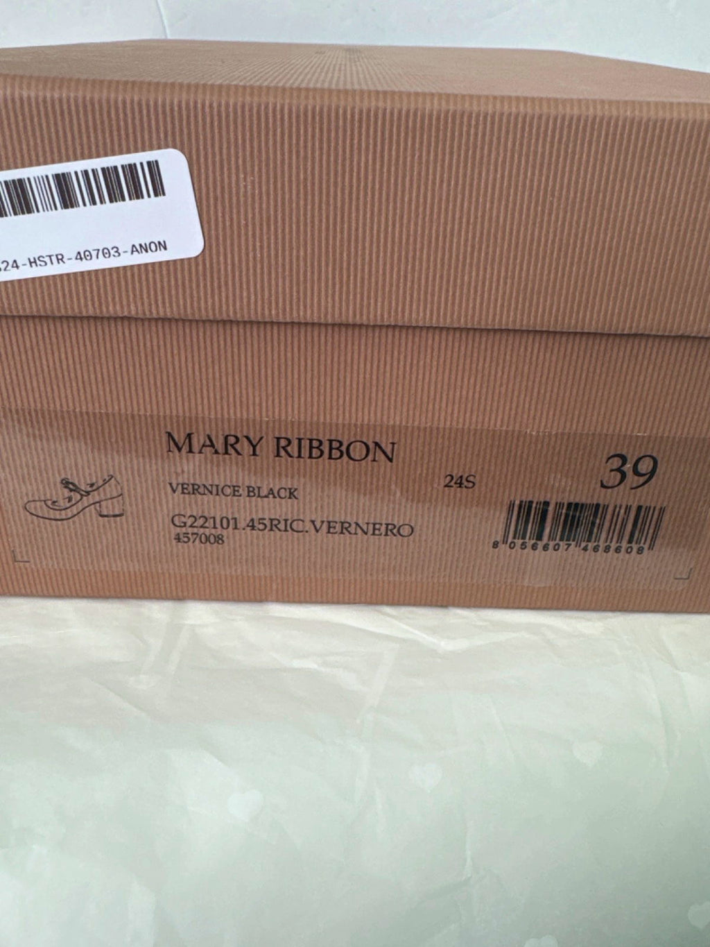 Gianvito Rossi Black Ribbon Patent Leather Mary Jane Court Shoes EU 39 UK 6