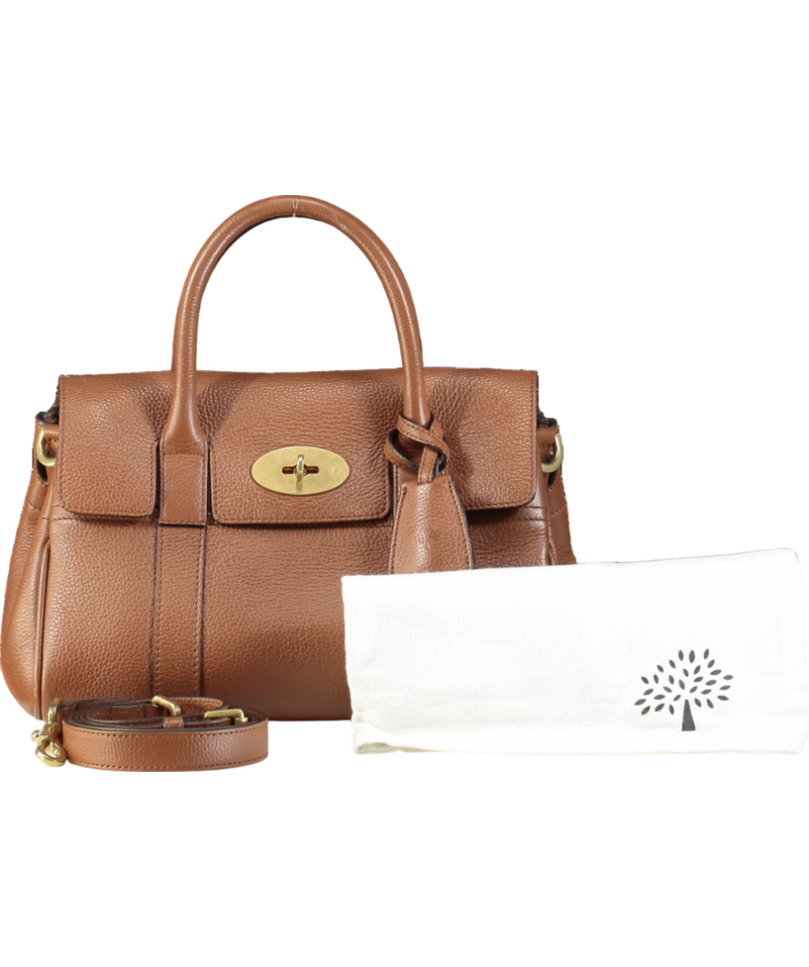 Mulberry Brown Bayswater Natural Vegetable Tanned Leather Satchel, Oak