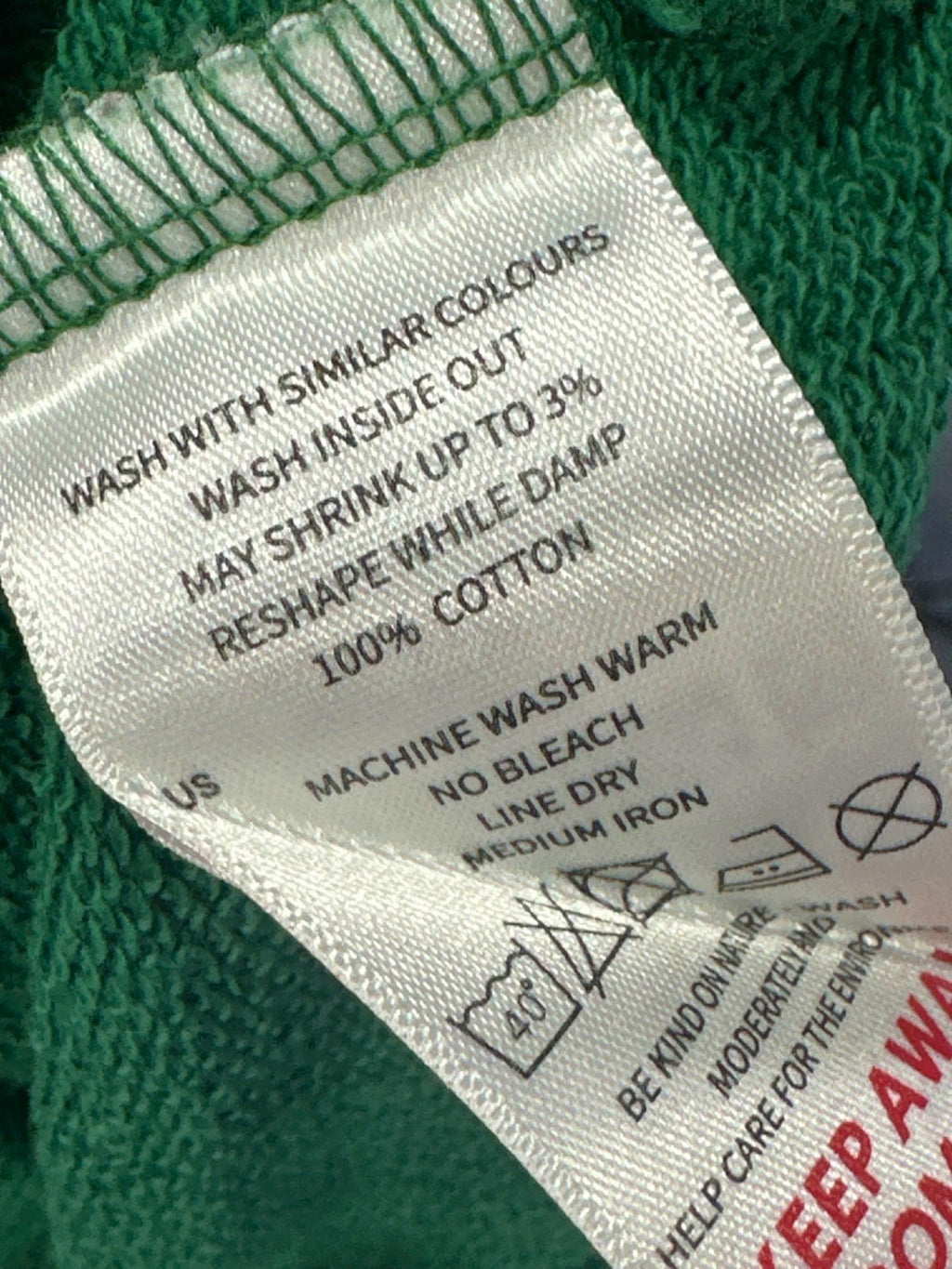 Mini Rodini Green Important Message Sweatshirt UK 4-5yrs