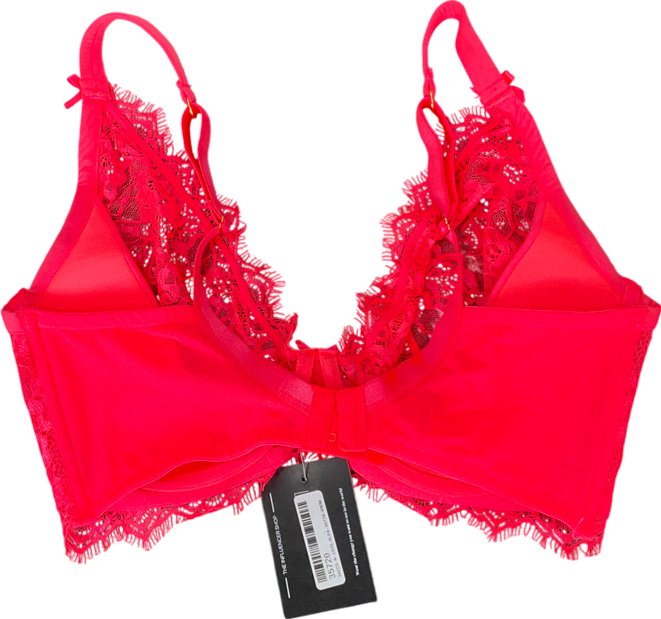 Figleaves Pink Juliette Lace Non Padded Unwired Bra UK 36FF