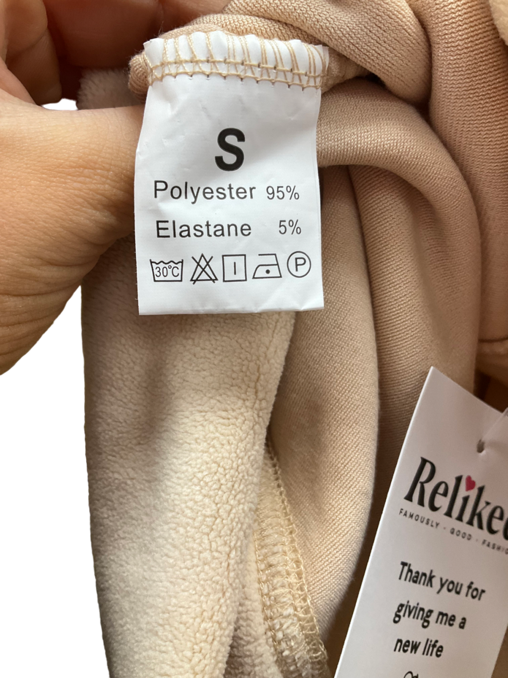 Beige Fold Over Flares UK S