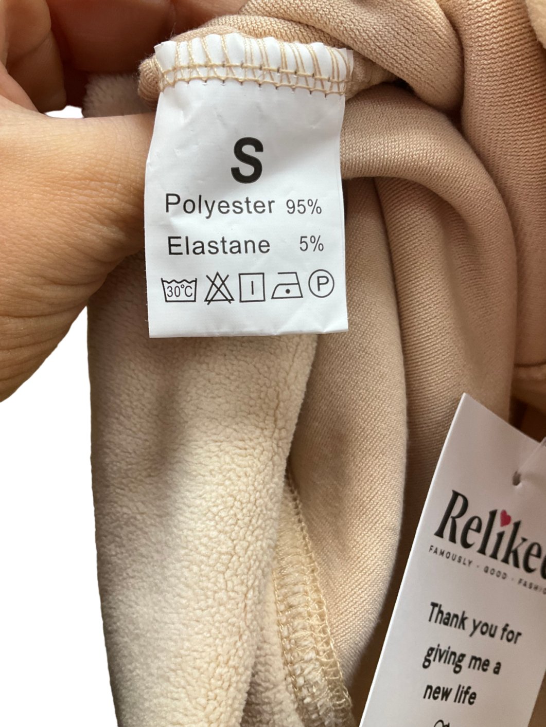 Beige Fold Over Flares UK S