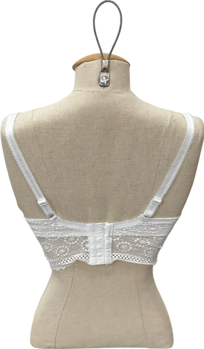Freya White Plunge Lace Bra UK 32C