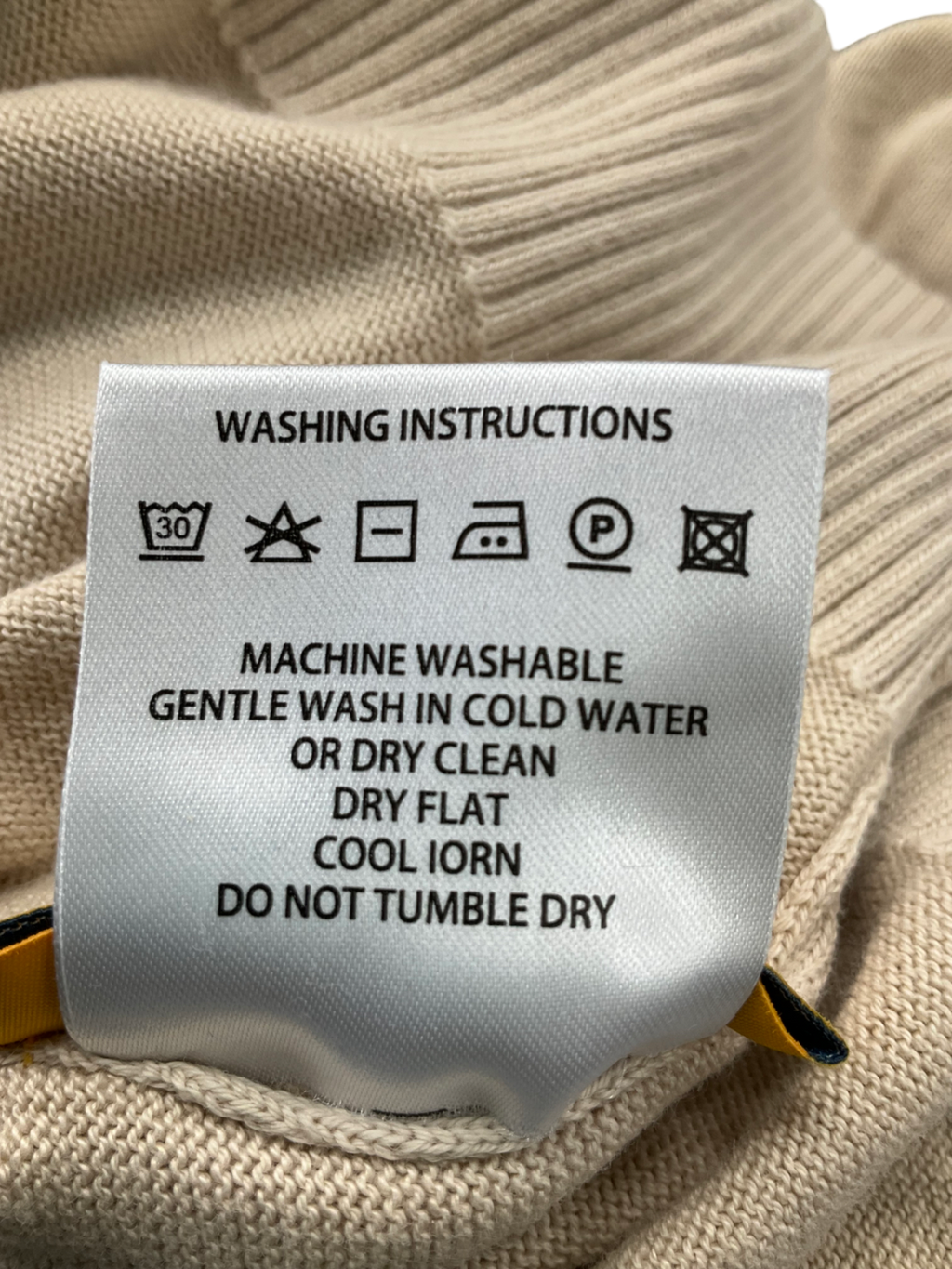 anthology Beige Knitted Short Sleeve Jumper UK L