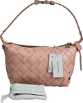 CHARLES & KEITH Ivette Woven Shoulder Bag - Light Pink