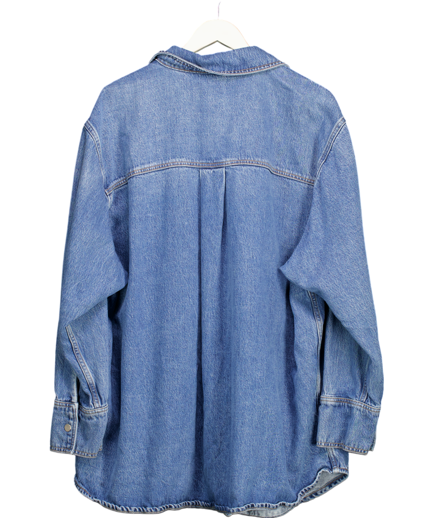 ASOS Blue Oversized Shacket UK XL