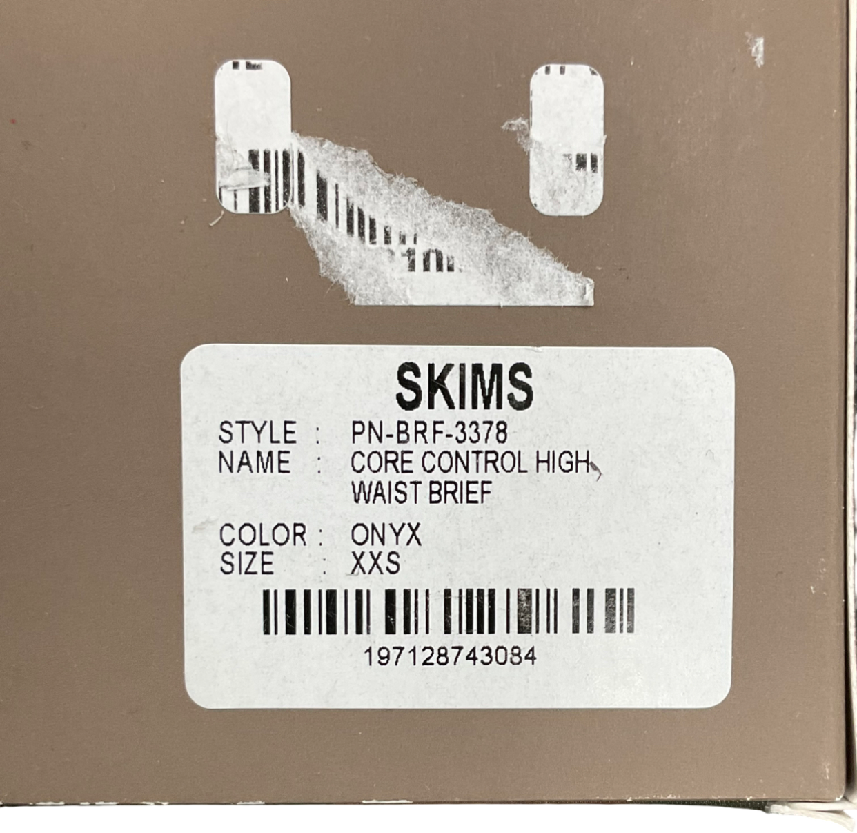 SKIMS Black Core Control High Waist Brief In Onyx UK XXS