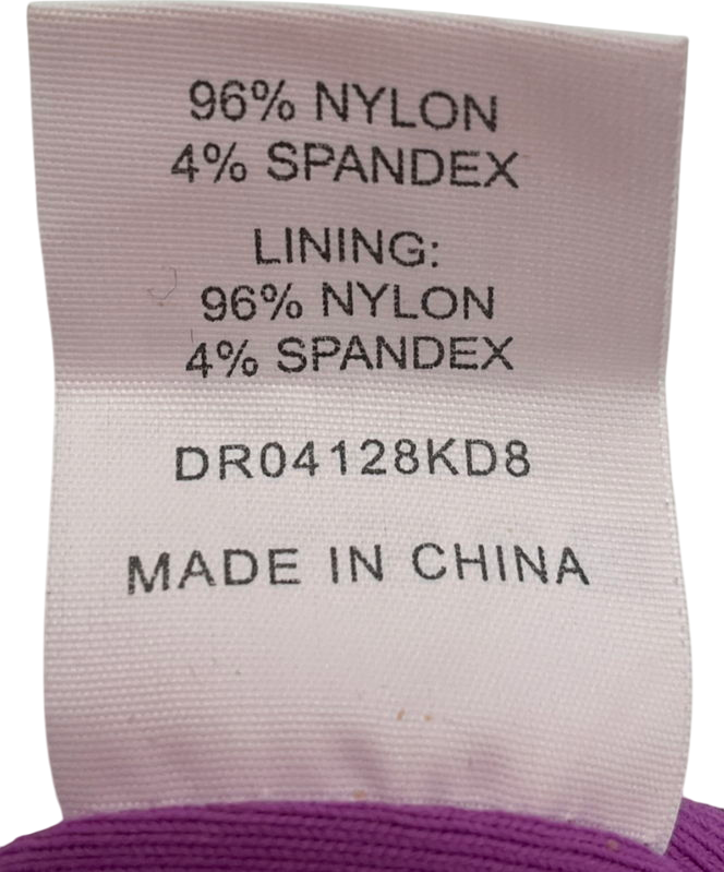 Meshki Purple Strapless Maxi Dress UK XXS