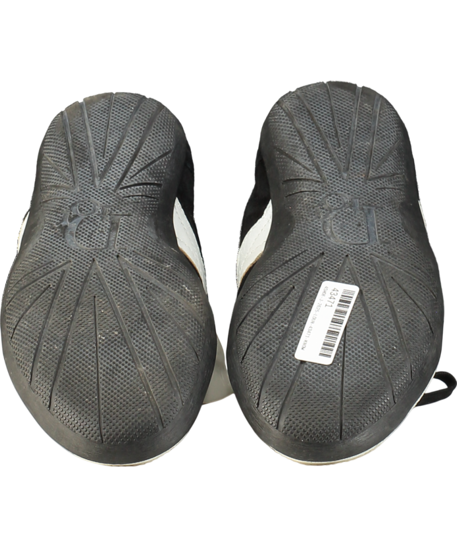 Christian Dior Black Suede And White Leather Dior Plaque Trainers UK 7 EU 40 👠