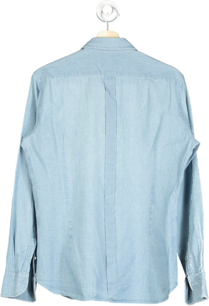 Tintoria Mattei Light Blue Denim Shirt UK 40