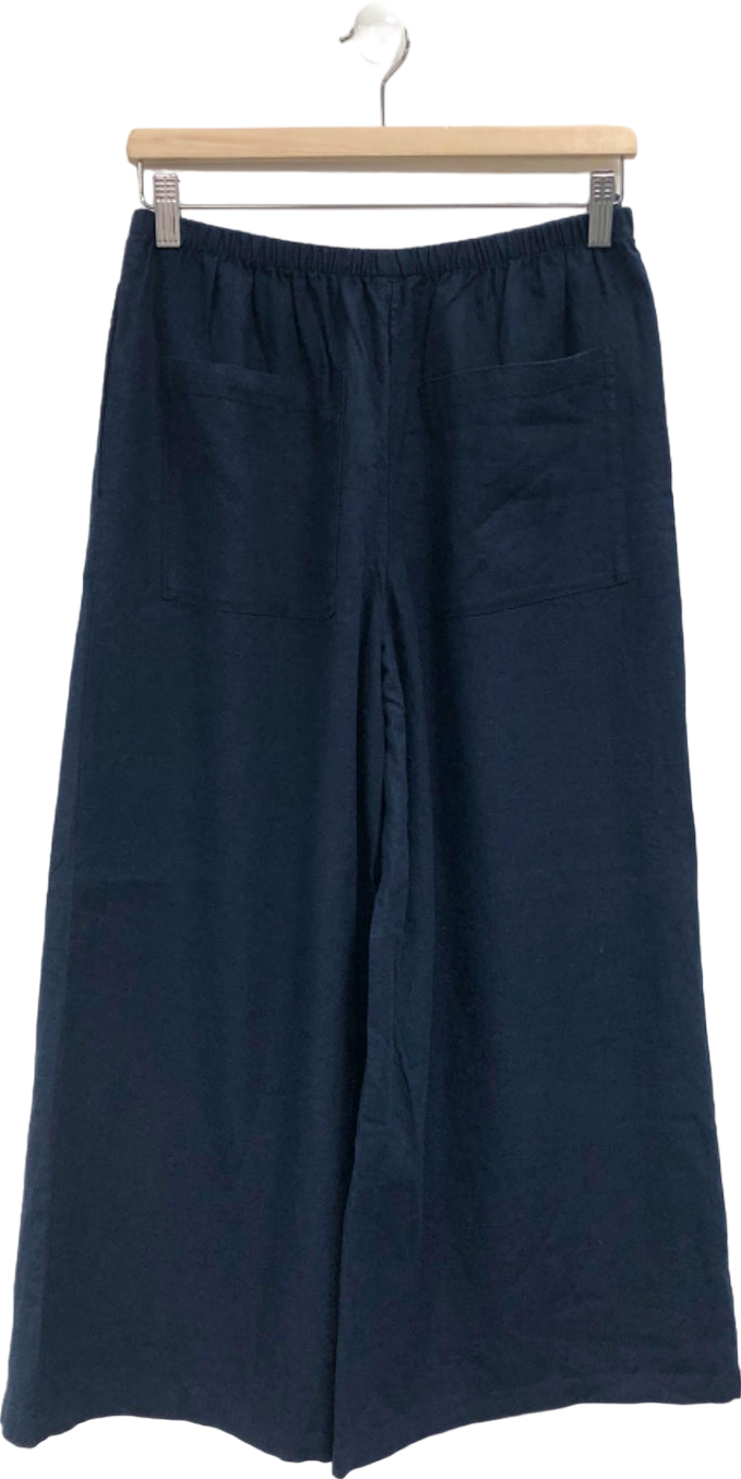 Hush Navy Wide Leg Trousers UK 8