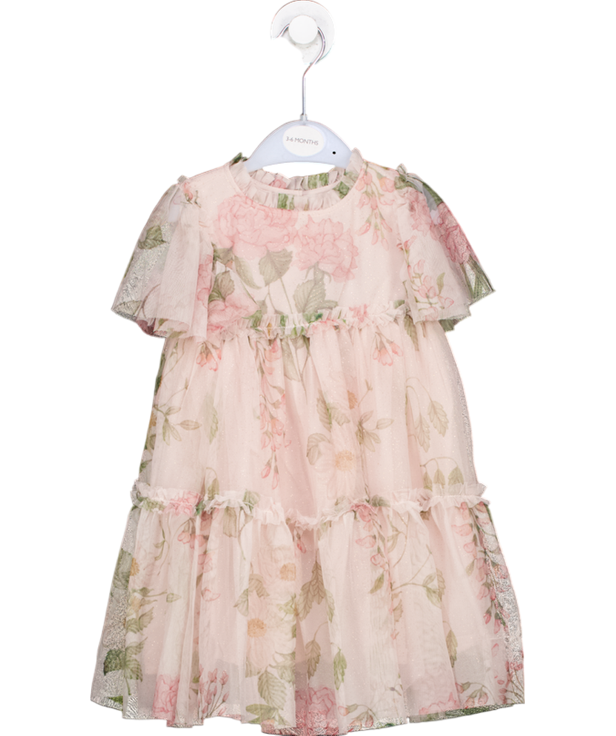 Next Pink Floral Tulle Party Dress 2 Years