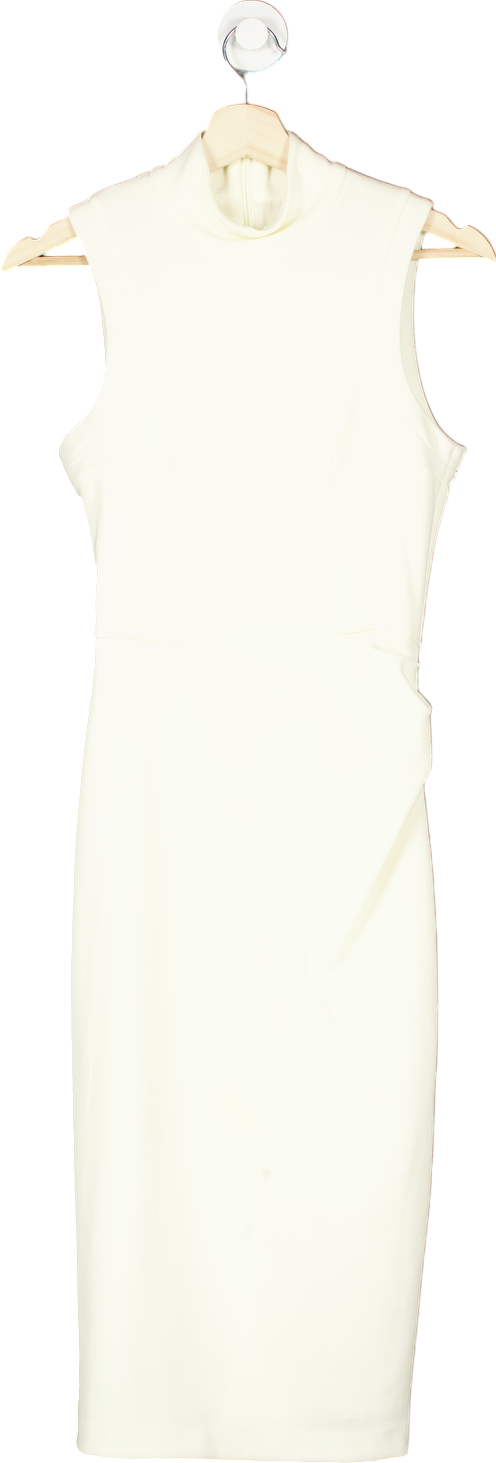The Pretty Dress Company White Sleeveless Midi Dress UK 10