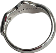pilgrim Metallic Silver Ring - Size N
