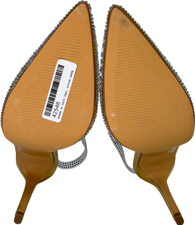 Ego gold Diamante Perspex Slingback Court Heel UK 4 EU 37 👠
