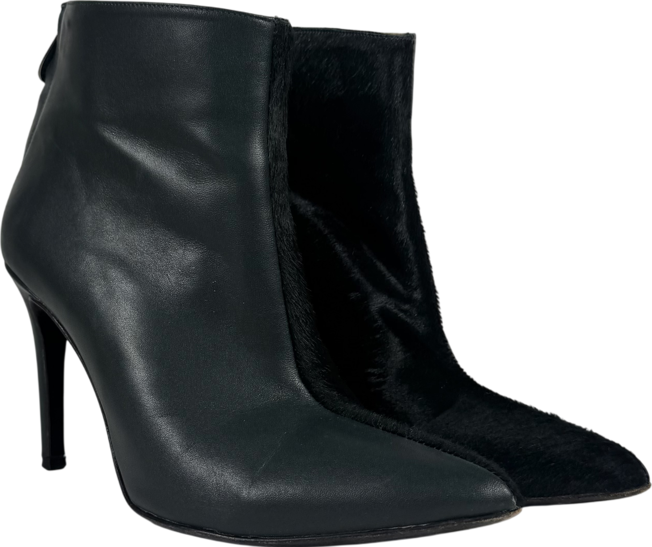 Rosamund muir Black Paulina Dou Texture Dark Boots UK 5 EU 38 👠
